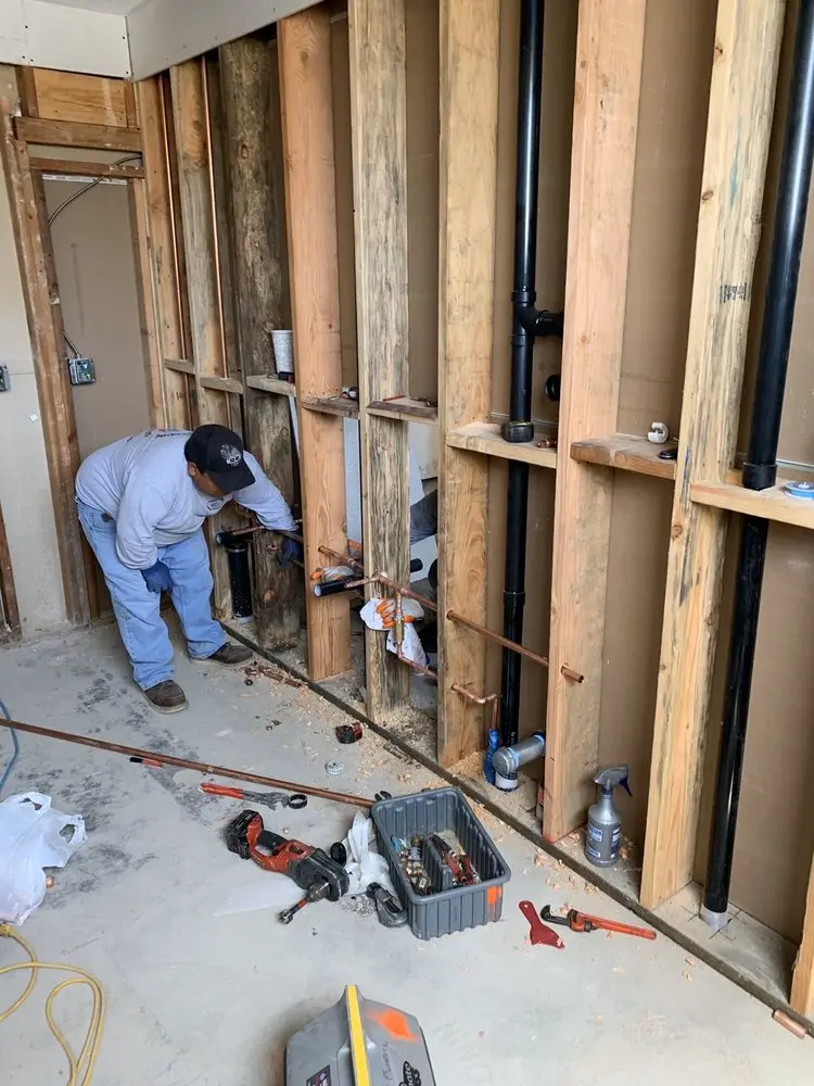 Commercial rough-in plumbing for Water Heater Replacement in Meeting House Overlook